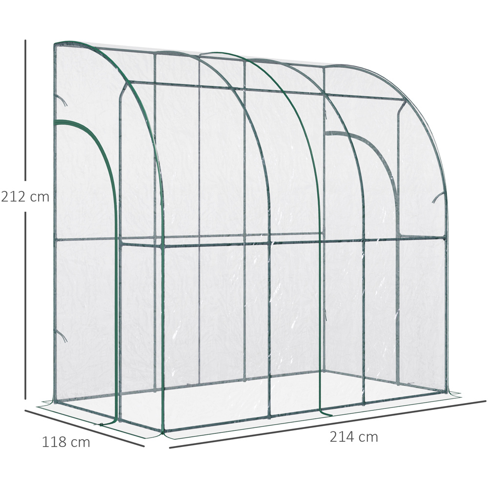 Outsunny Clear PVC 7 x 3.9ft Greenhouse Image 7