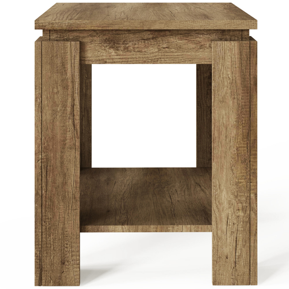 GFW Canyon Oak Grey Lamp Table Image 2