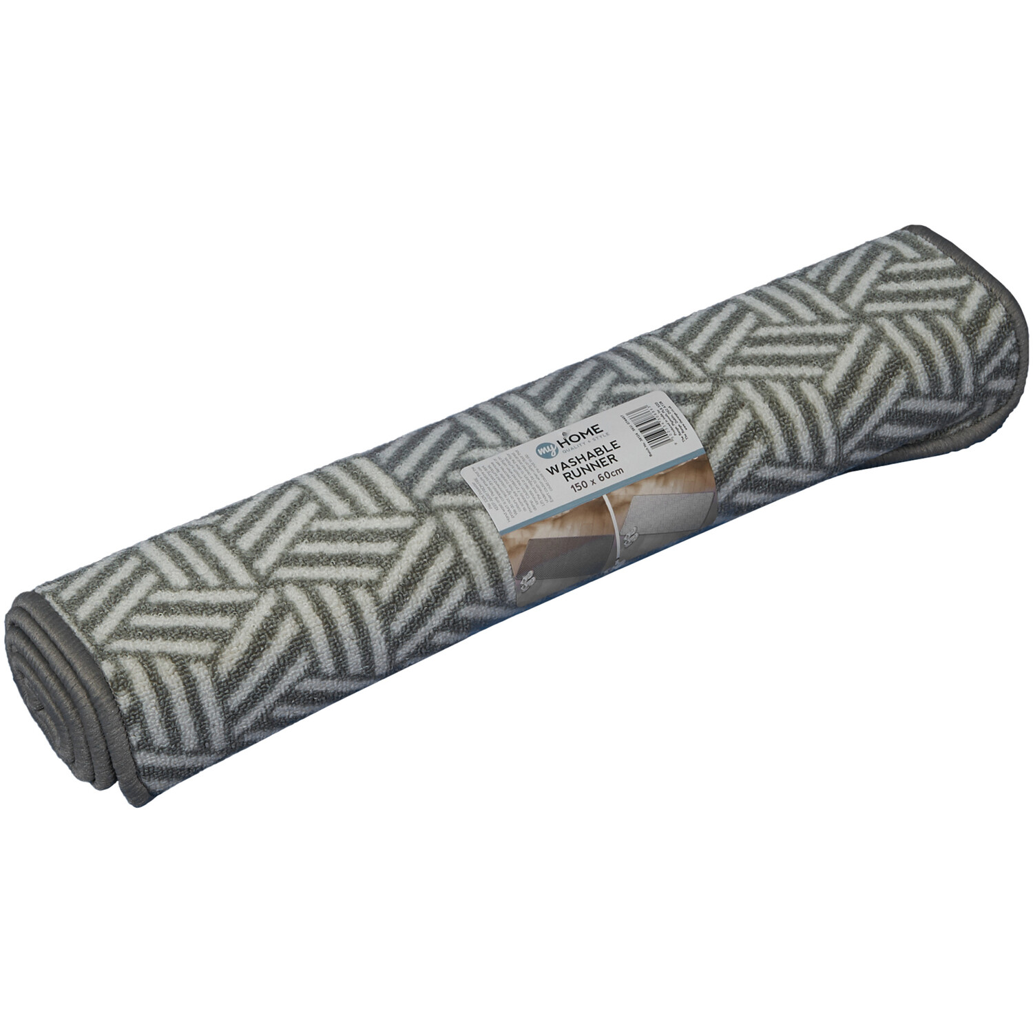 My Home Washable Runner - Grey Image 2