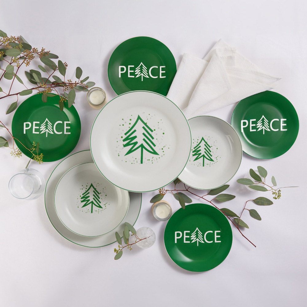 20pc Peace Tree Dinner Set Image 2