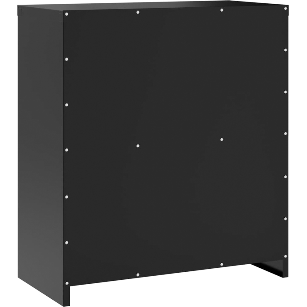 vidaXL 2 Door 2 Shelf Black Steel Lockable File Cabinet Image 6