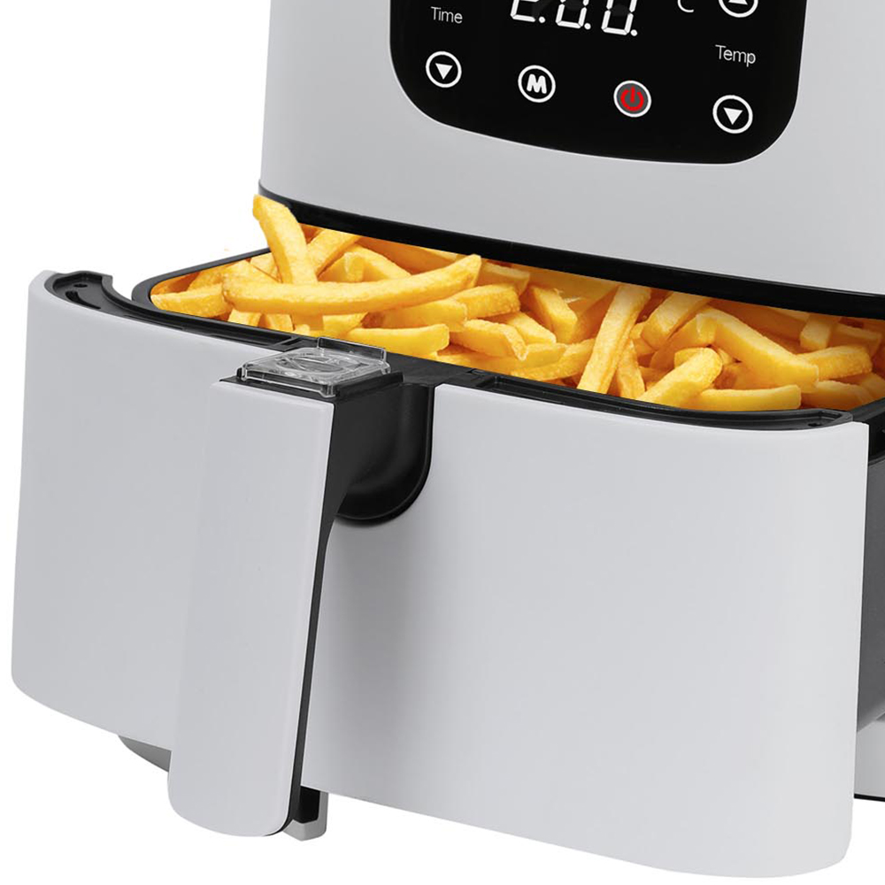 PureMate White Digital Air Fryer with Timer 5.5L Image 3