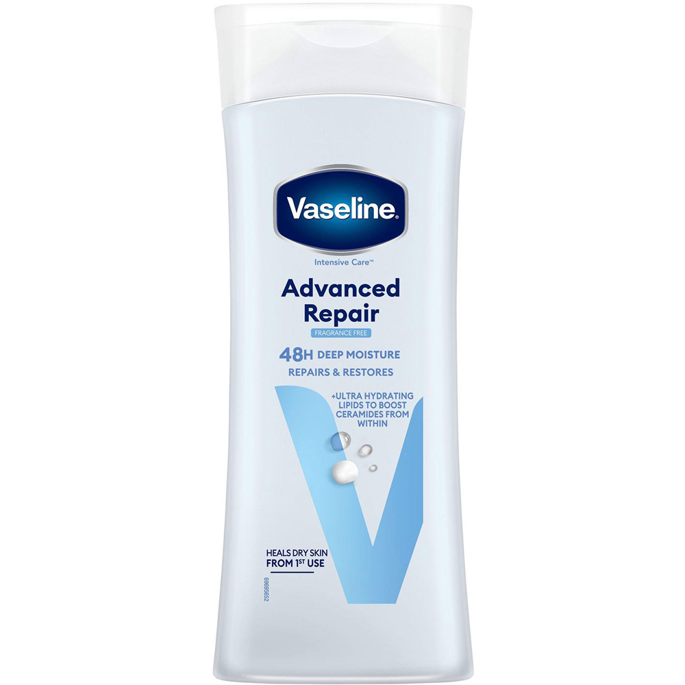 Vaseline Intensive Care Advanced Repair Fragrance Free Body Lotion 400ml 6 Pack Image 2