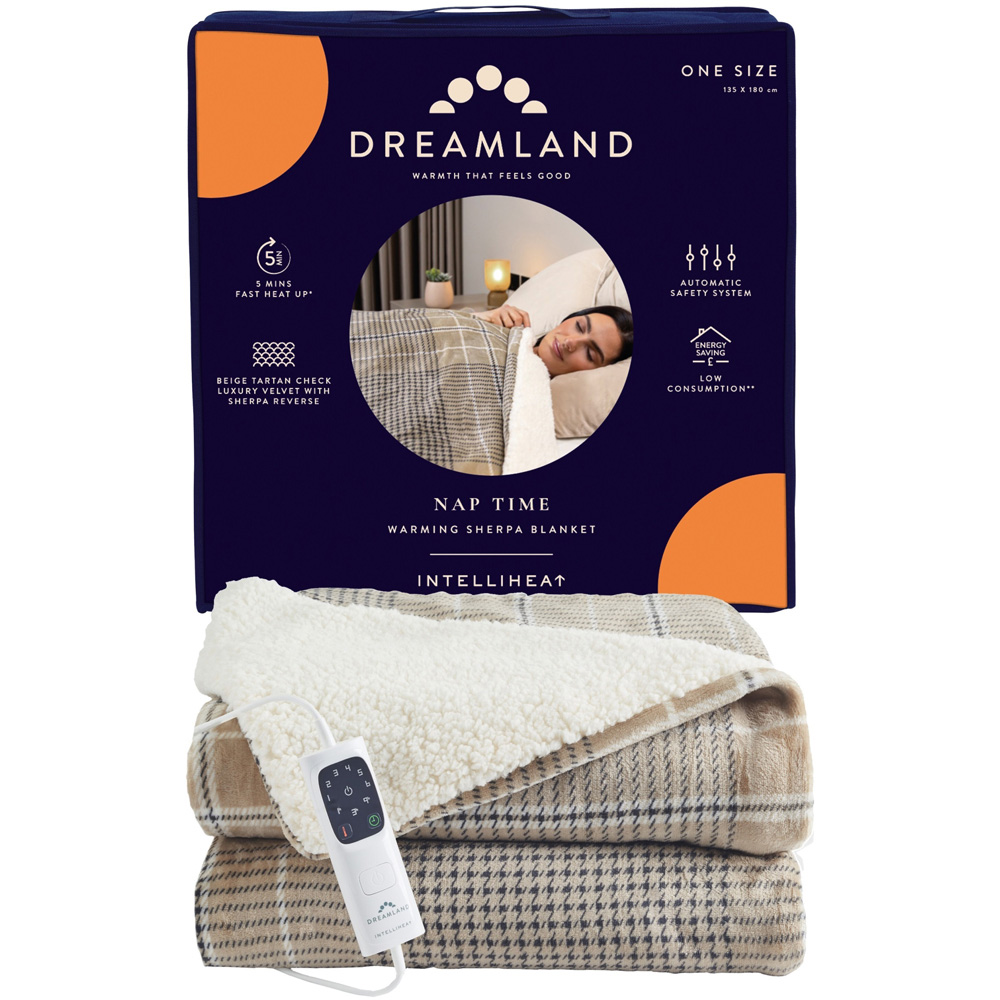 Dreamland Naptime Warming Sherpa Blanket 135 x 180cm Image 2