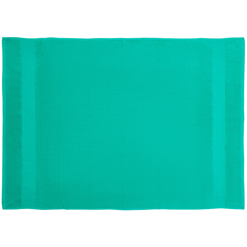 Wilko Supersoft Cotton Turquoise Bath Sheet Image 3