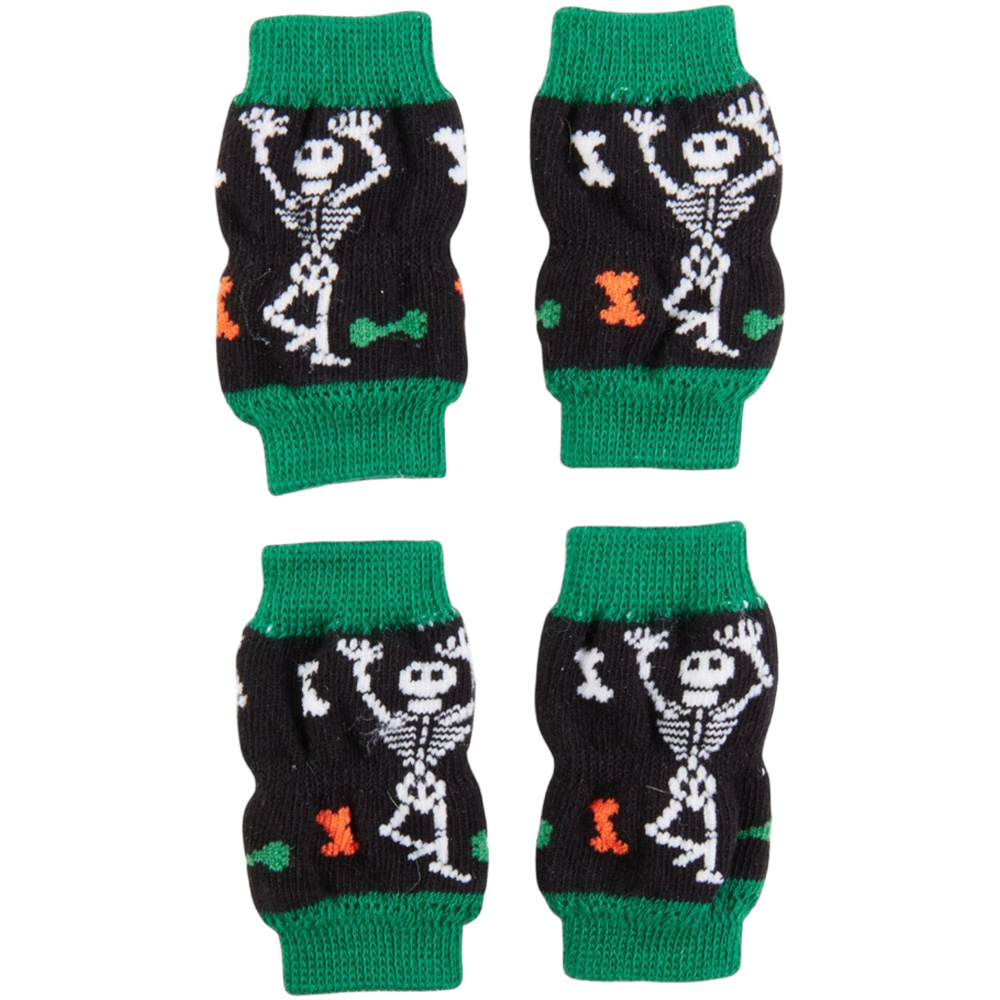 Skeleton Dog Leg Warmers Multicolour Image 1