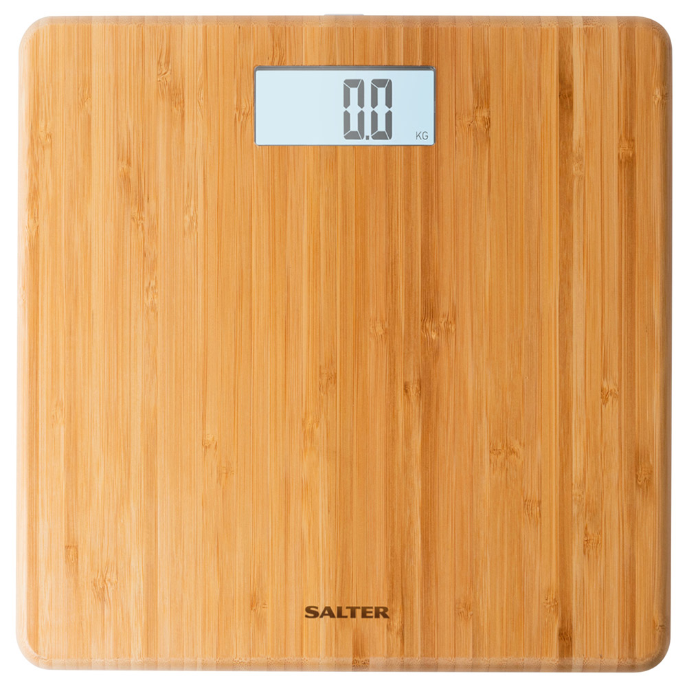 Salter Brown Bamboo Bathroom Scale Image 4