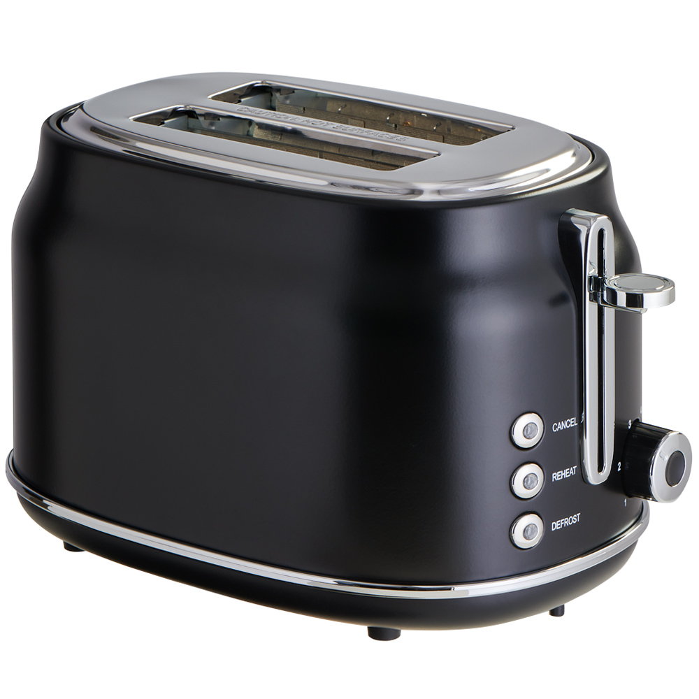 Wilko Matt Black 2Slice Toaster Wilko