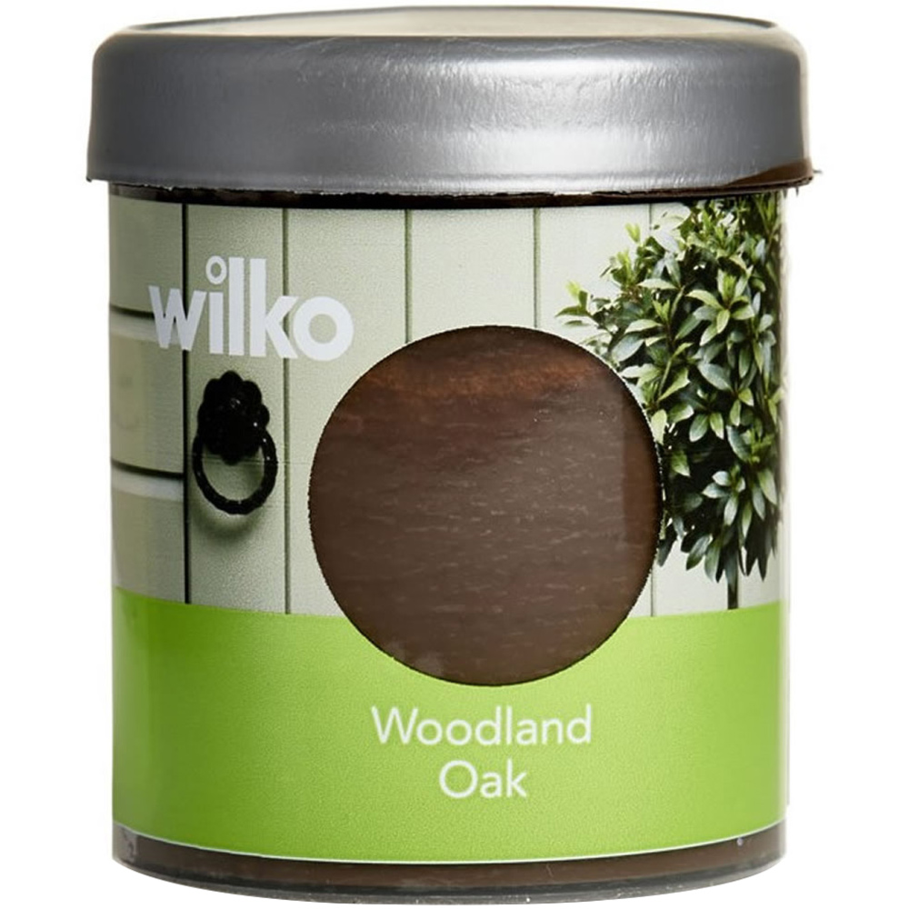 Wilko Garden Colour Woodland Oak Exterior Paint Tester 75ml Image