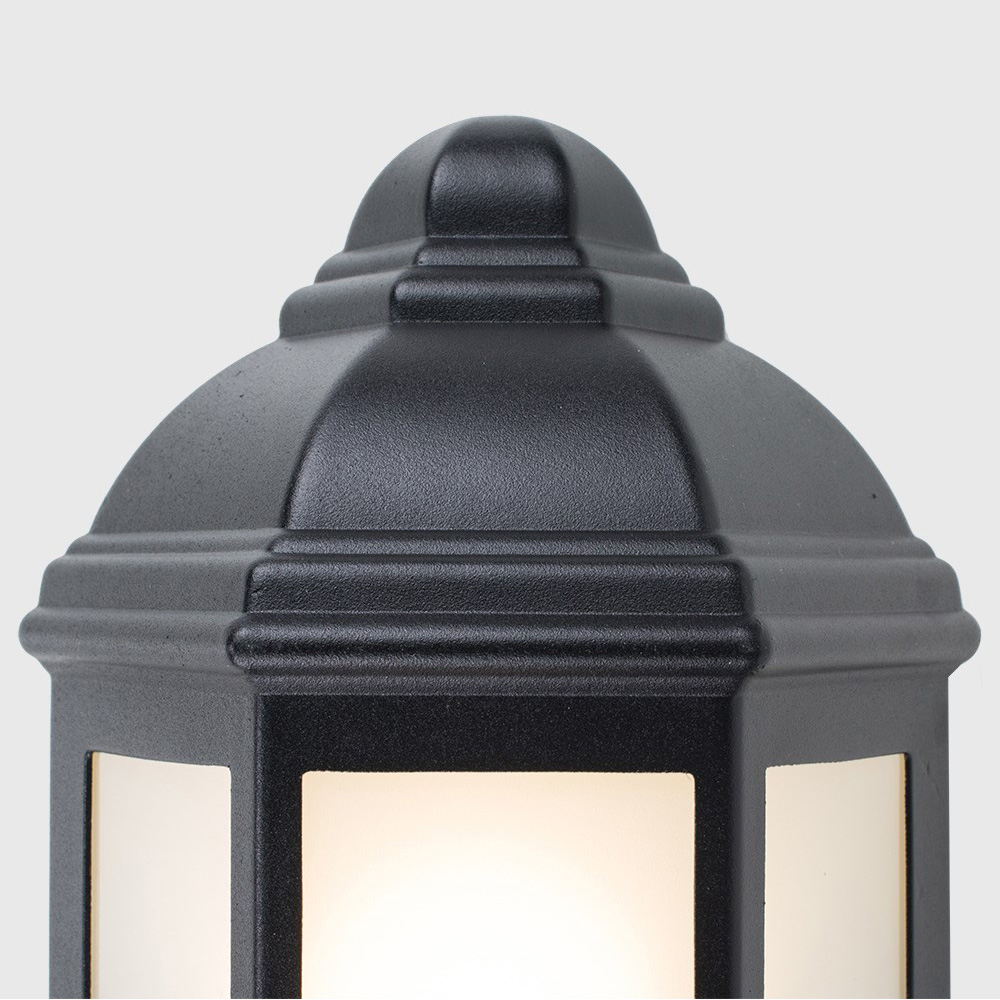 ValueLights Kayleigh Black Outdoor Wall Lantern with PIR Motion Sensor Image 4