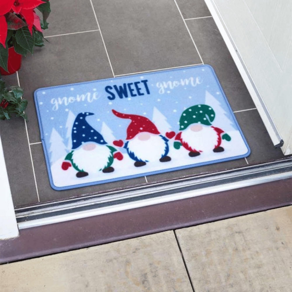 Samuel Alexander Gnome Sweet Gnome Christmas Door Mat 40 x 60cm Image 2