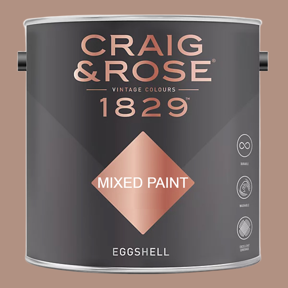 Craig & Rose 1829 Vintage Walls Wood and Metal Pink Beige Eggshell Paint 2.5L Image 2