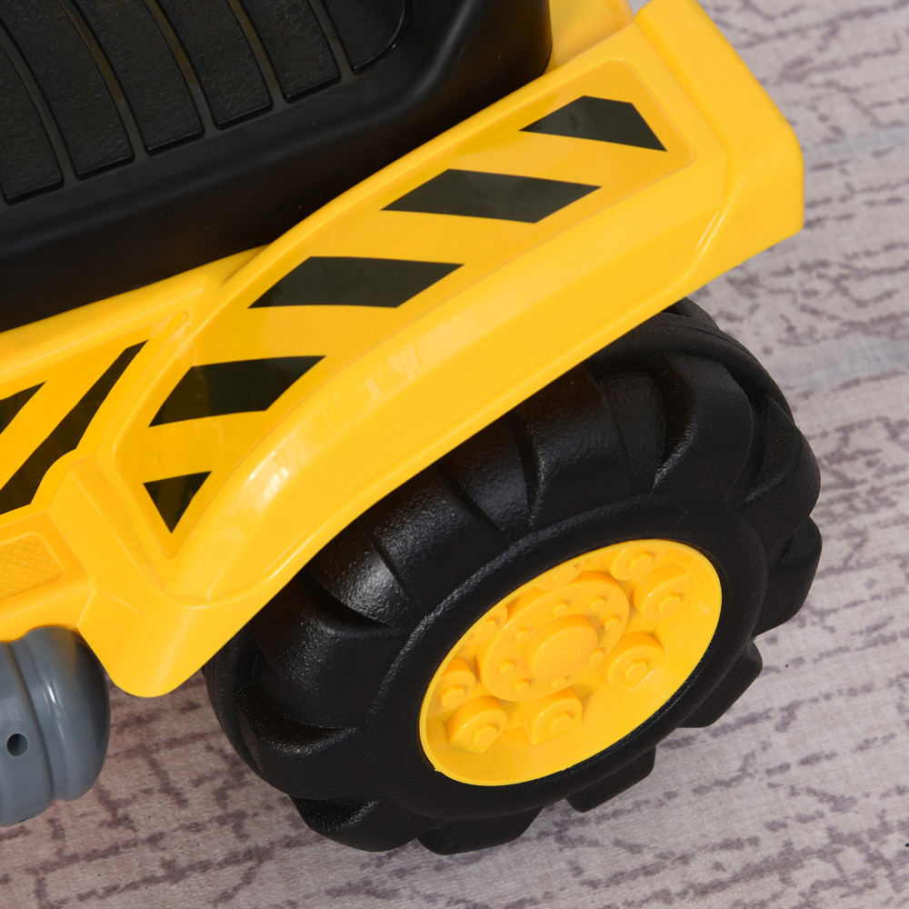 HOMCOM Kids 3-in-1 Ride-on Construction Car Yellow/Black Image 4