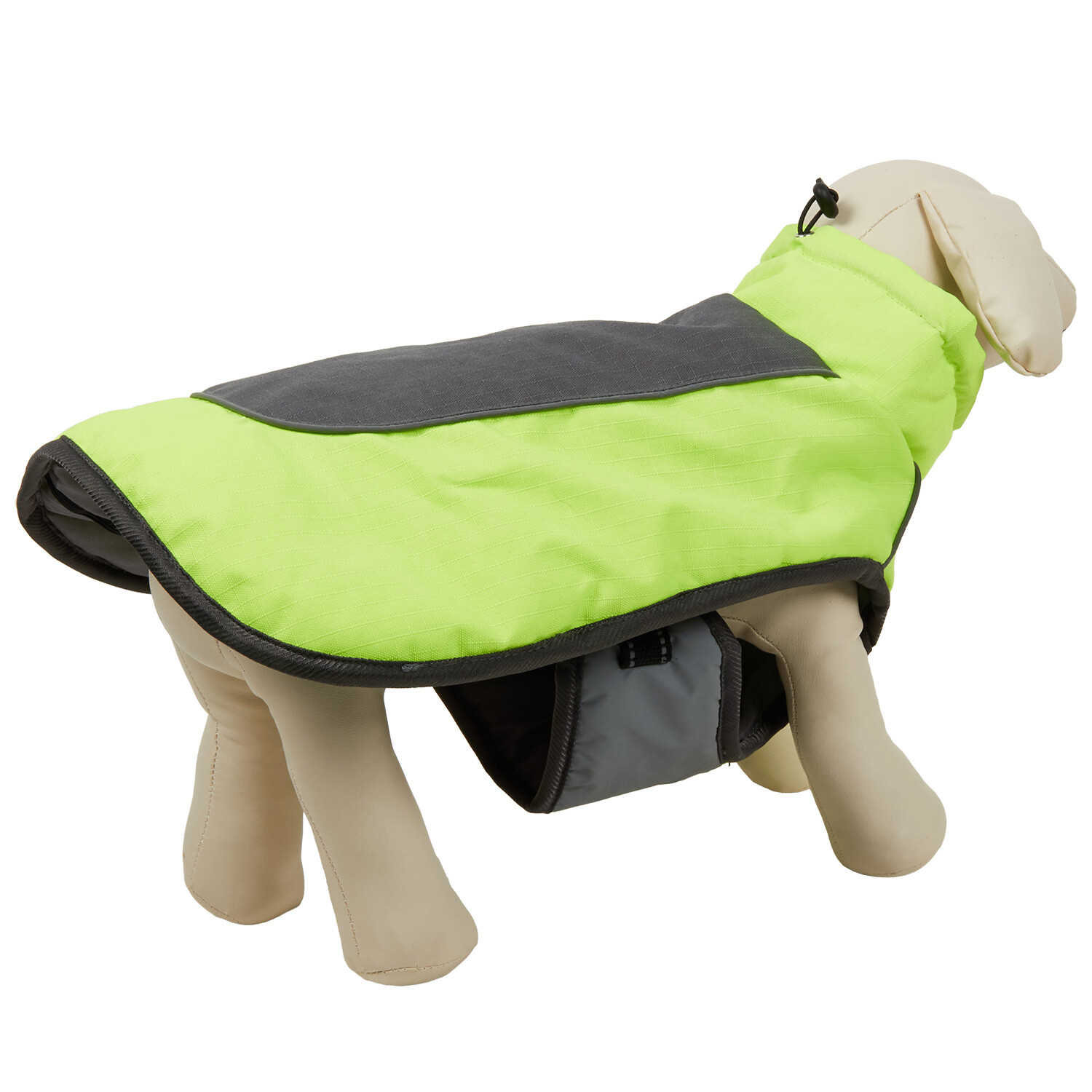 Padded High Vis Dog Coat - Yellow / XXL Image 4
