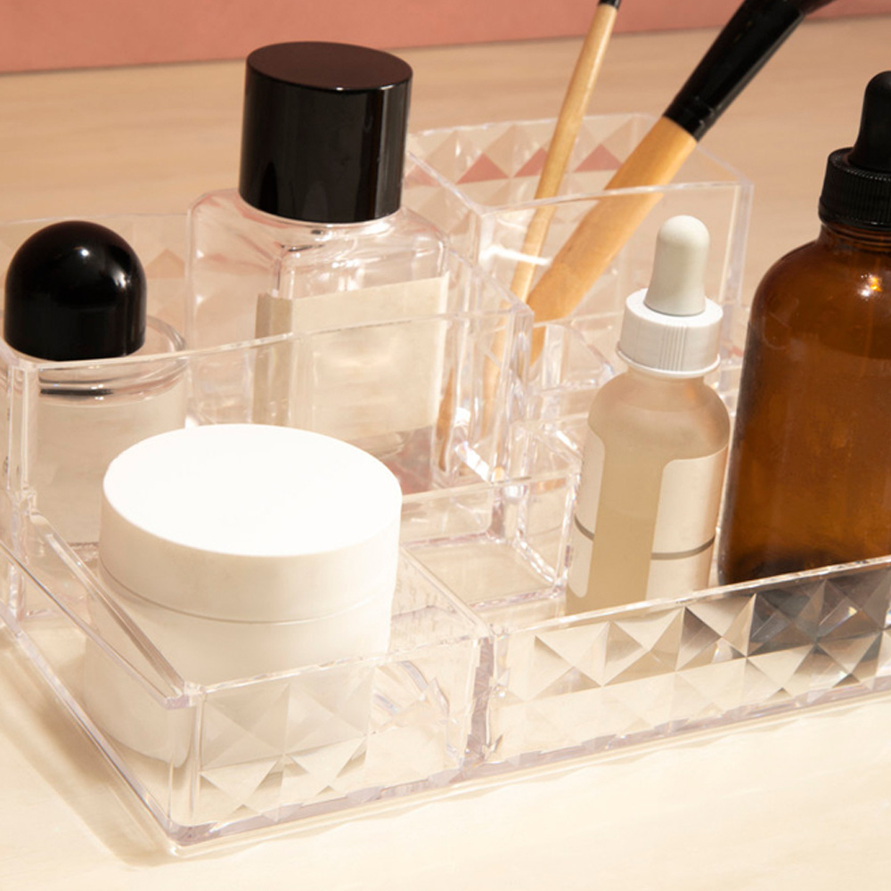 Premier Housewares Clear 11 Compartment Cosmetic Organiser Image 4