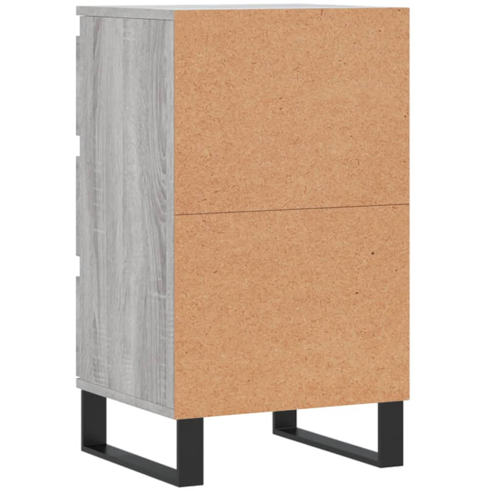 vidaXL 3 Drawer Grey Sonoma Sideboard Image 8