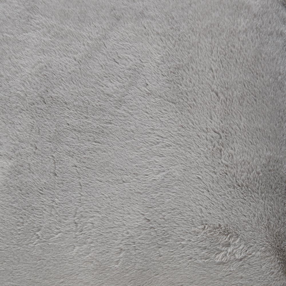 Wilko  Grey Faux Fur Cushion 55x55cm Image 5