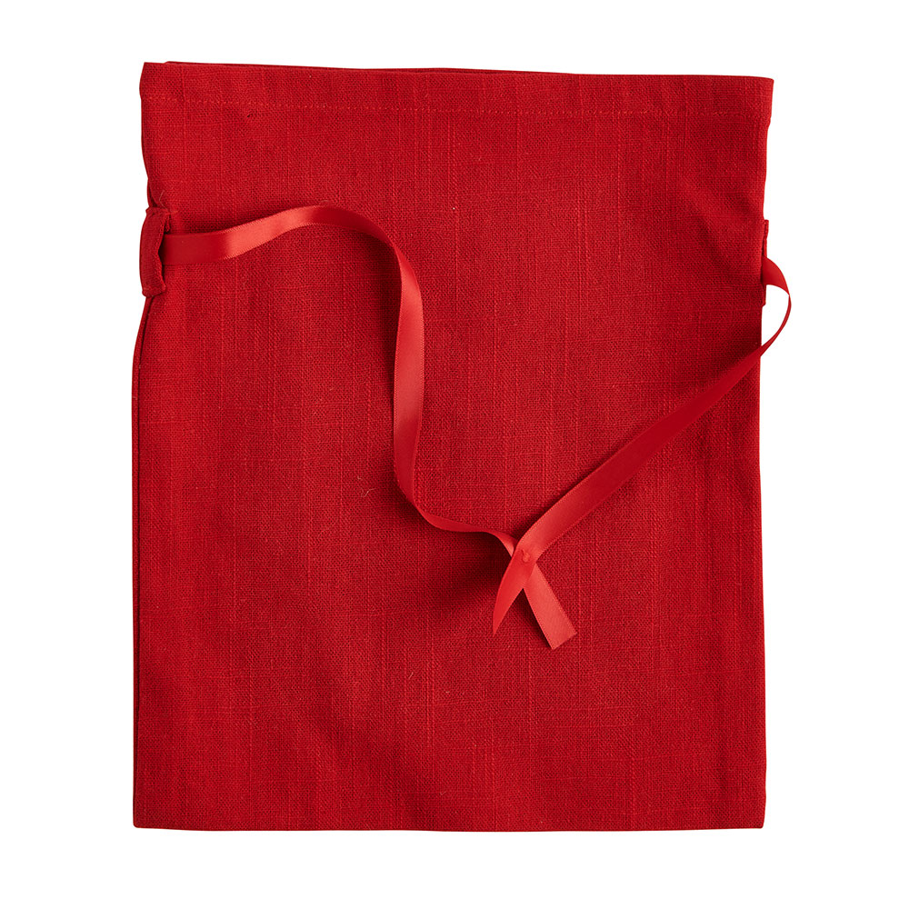 Wilko Winter Fables Red Fabric Gift Bag Image 1