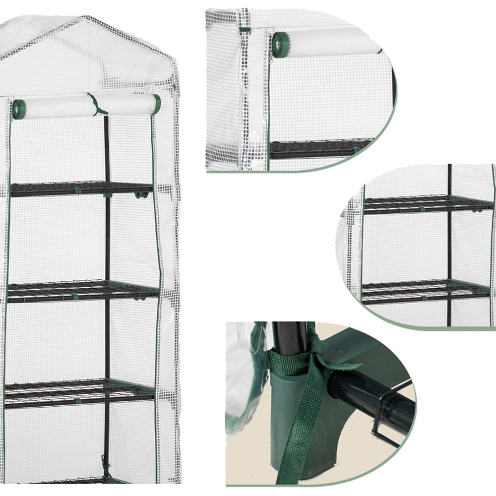 Outsunny 4 Tier Portable Greenhouse Image 5