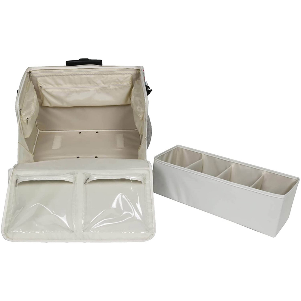 Everything Mary EVM13347-1 Cream Multi Floral Craft Trolley Bag 52 x 25 x 21.6cm Image 3