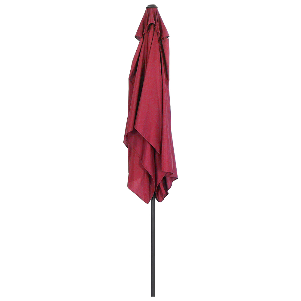 Living and Home Red Square Crank Tilt Parasol with Round Base 3m Image 5