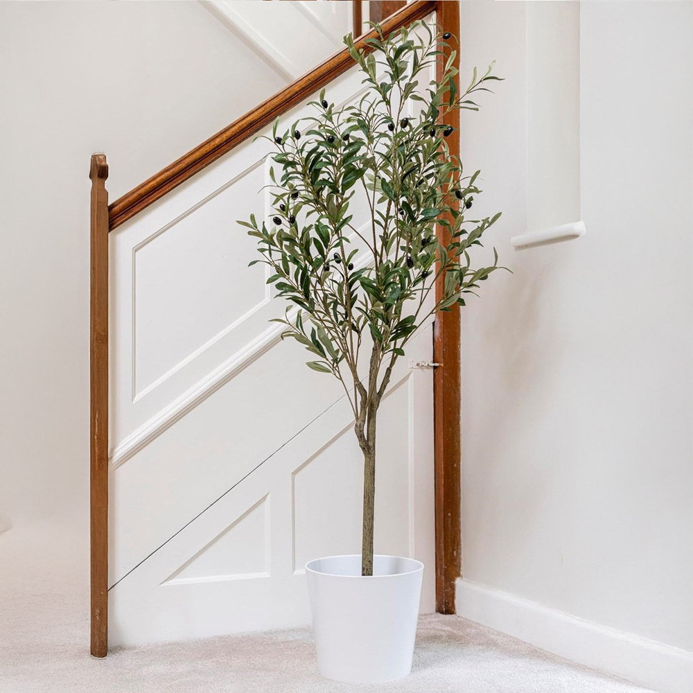 Thompson and Morgan Artificial Olive Tree Plant Pot 150cm Image 7