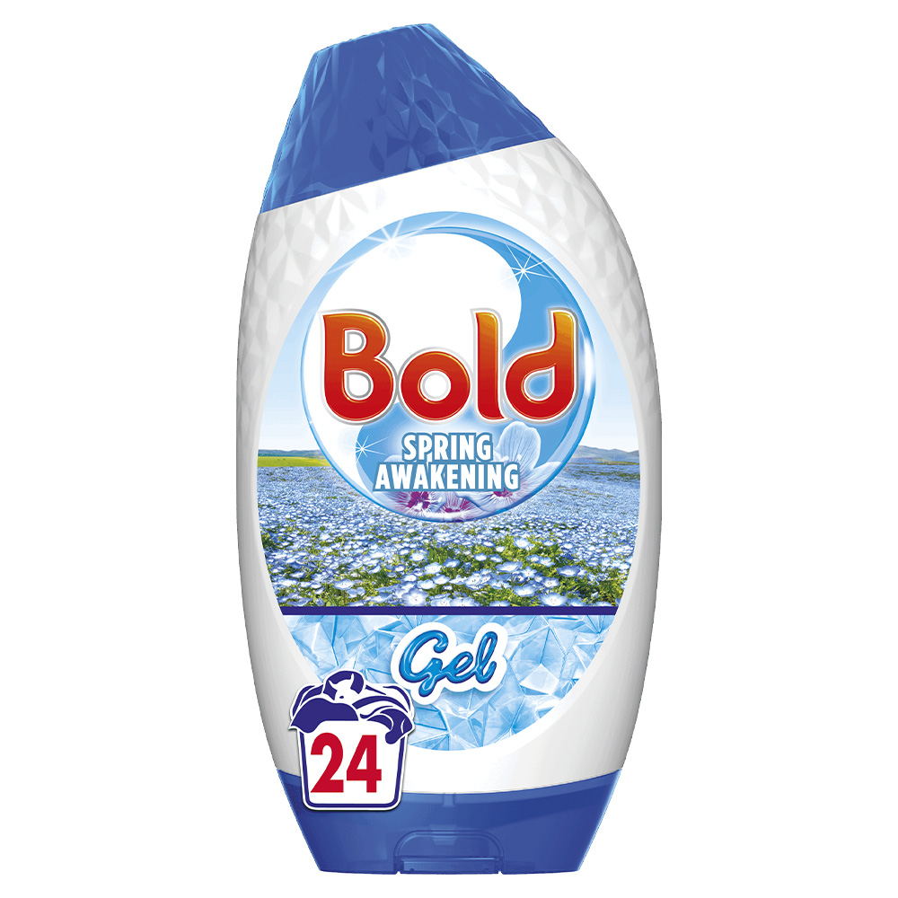 Bold 2 in 1 Spring Awakening Washing Liquid Gel 24 Washes 840ml Image 1