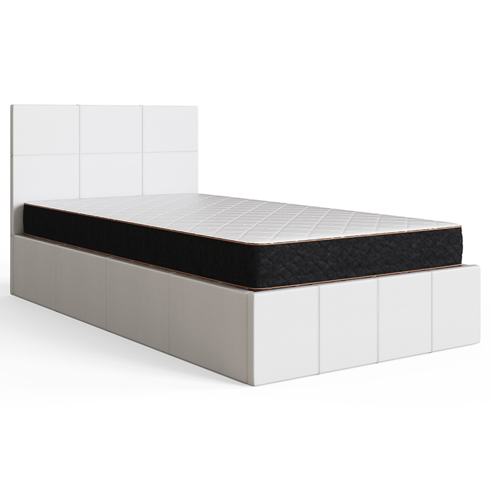 GFW Single White Side Lift Ottoman Bed Image 2
