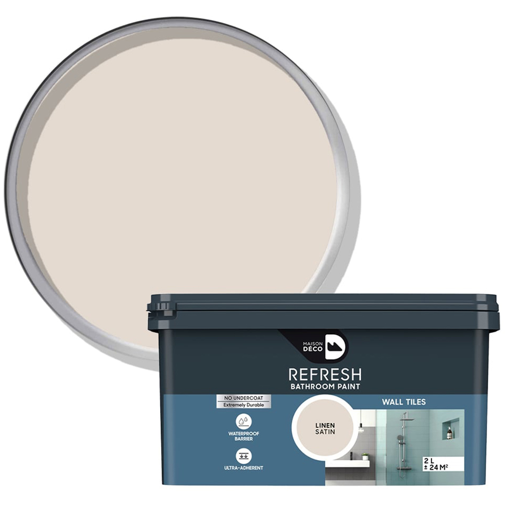 Maison Deco Refresh Bathroom Linen Satin Paint 2L Image 1