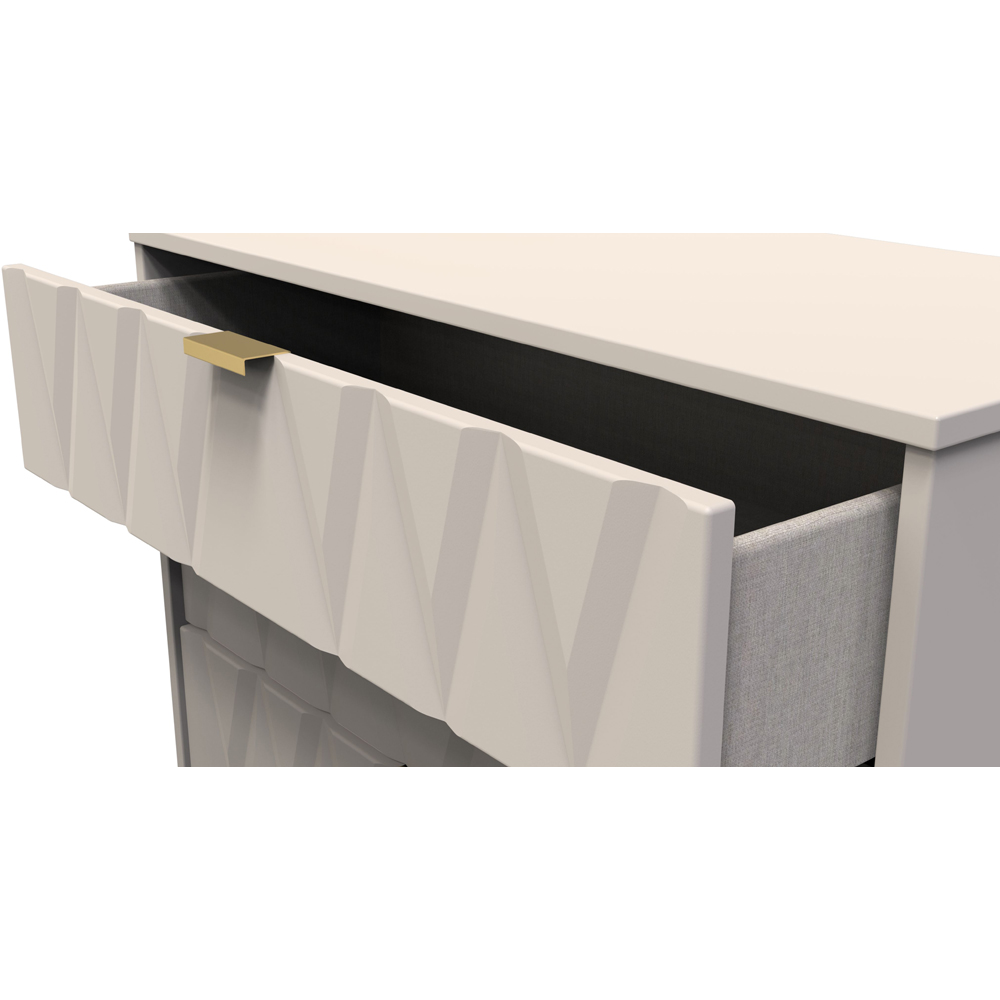 Crowndale Diamond 4 Drawer Kashmir Matt Chest of Drawers Ready Assembled Image 6