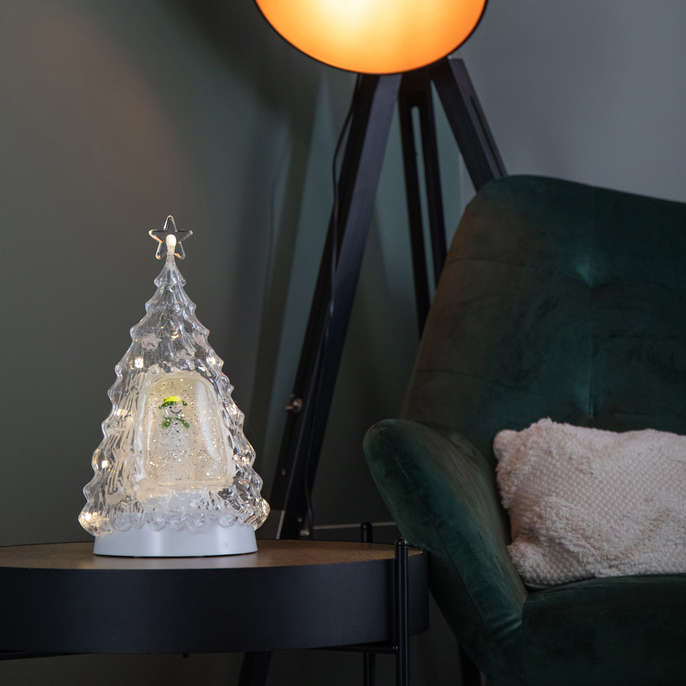 Samuel Alexander Light Up The Snowman Inside Christmas Tree Water Spinner Christmas Decoration Image 9