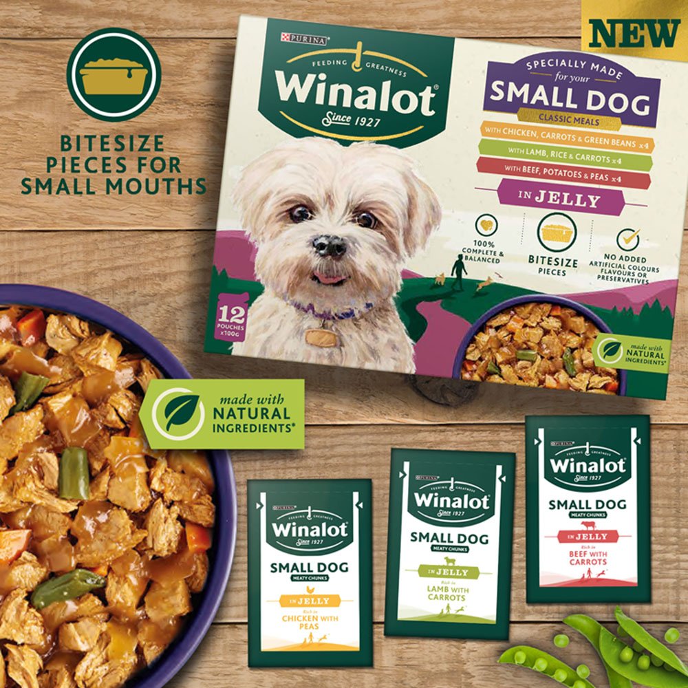 Winalot Mixed in Jelly Small Dog Food Pouches 12 x 100g Image 9