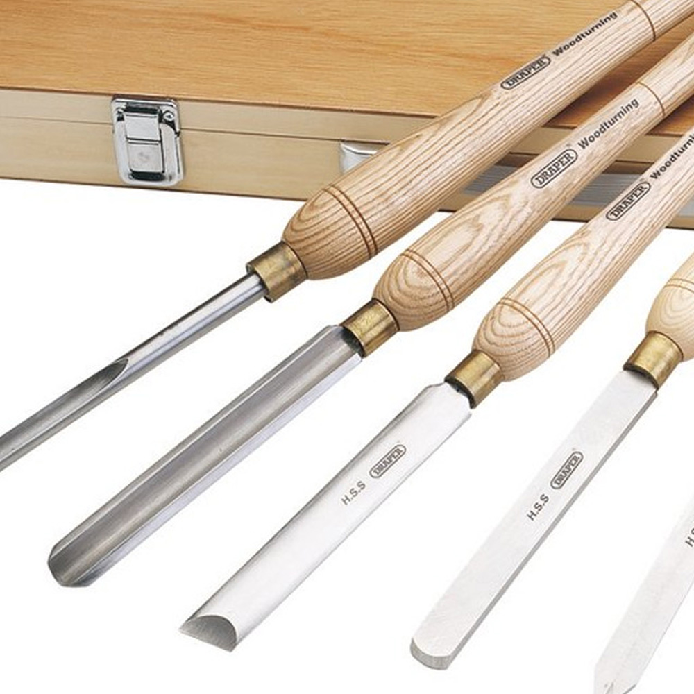 Draper 6 Piece HSS Woodturning Chisel Set Image 3