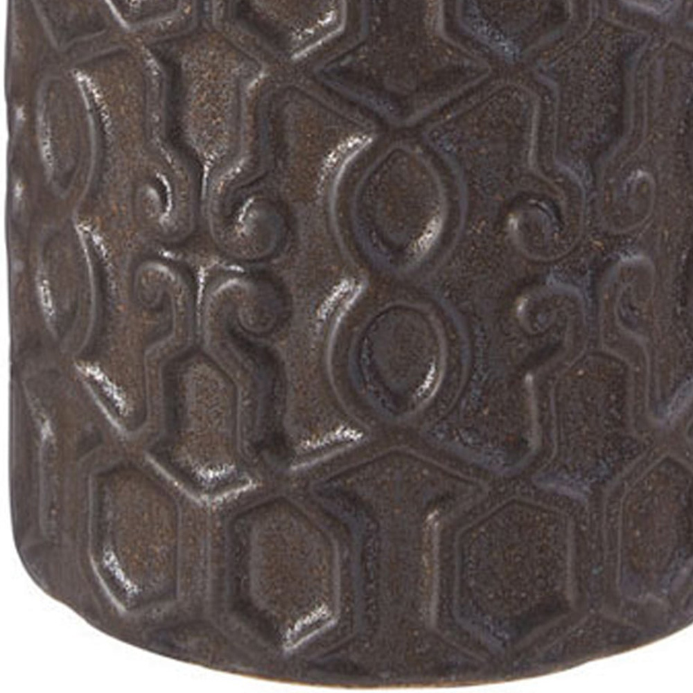 Premier Housewares Gold Zircon Small Ceramic Vase Image 6