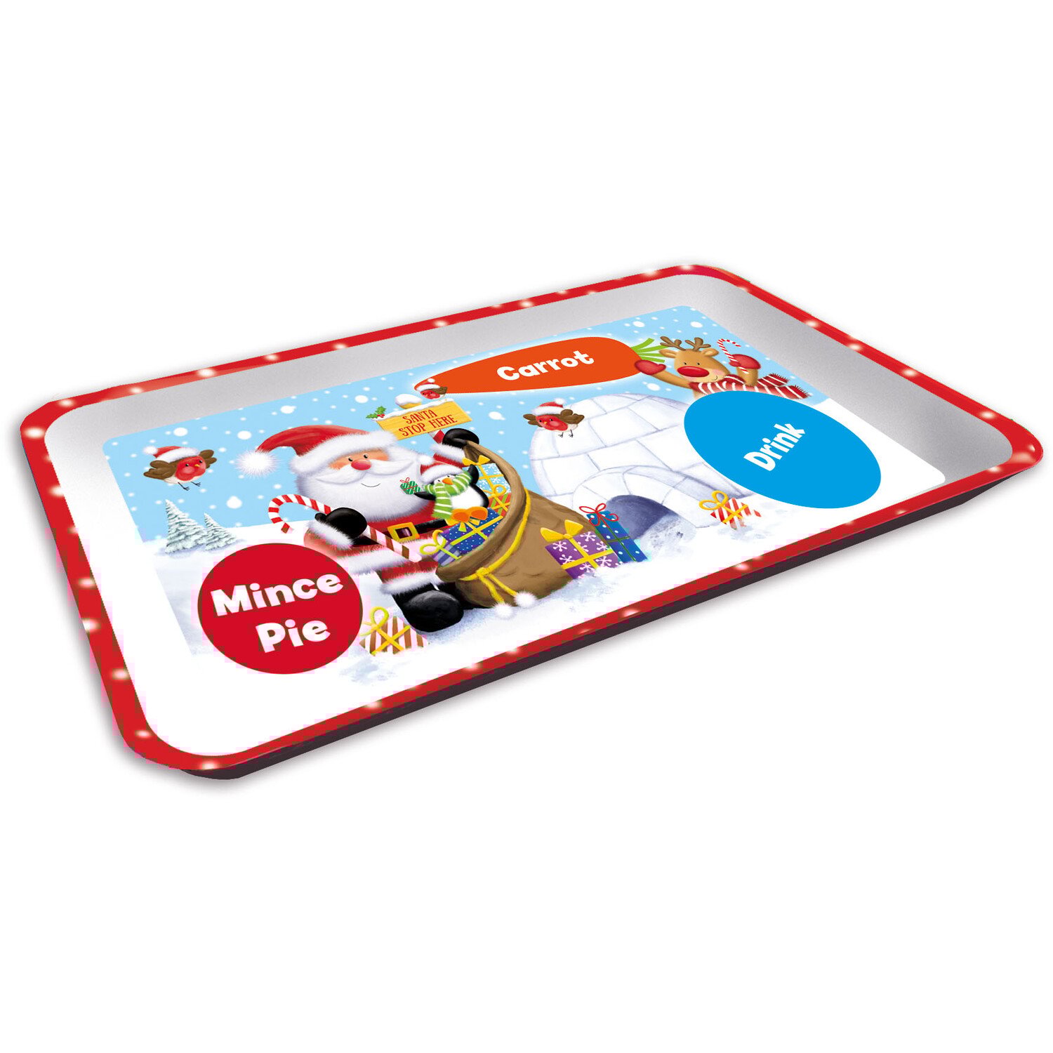 Santa Christmas Treat Tray Image
