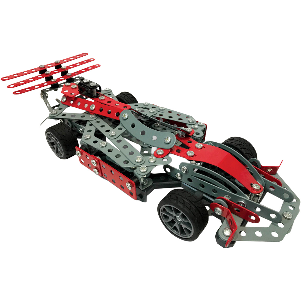 Metal Classic Grand Prix Racing Car 279 Piece Construction Set Image 2