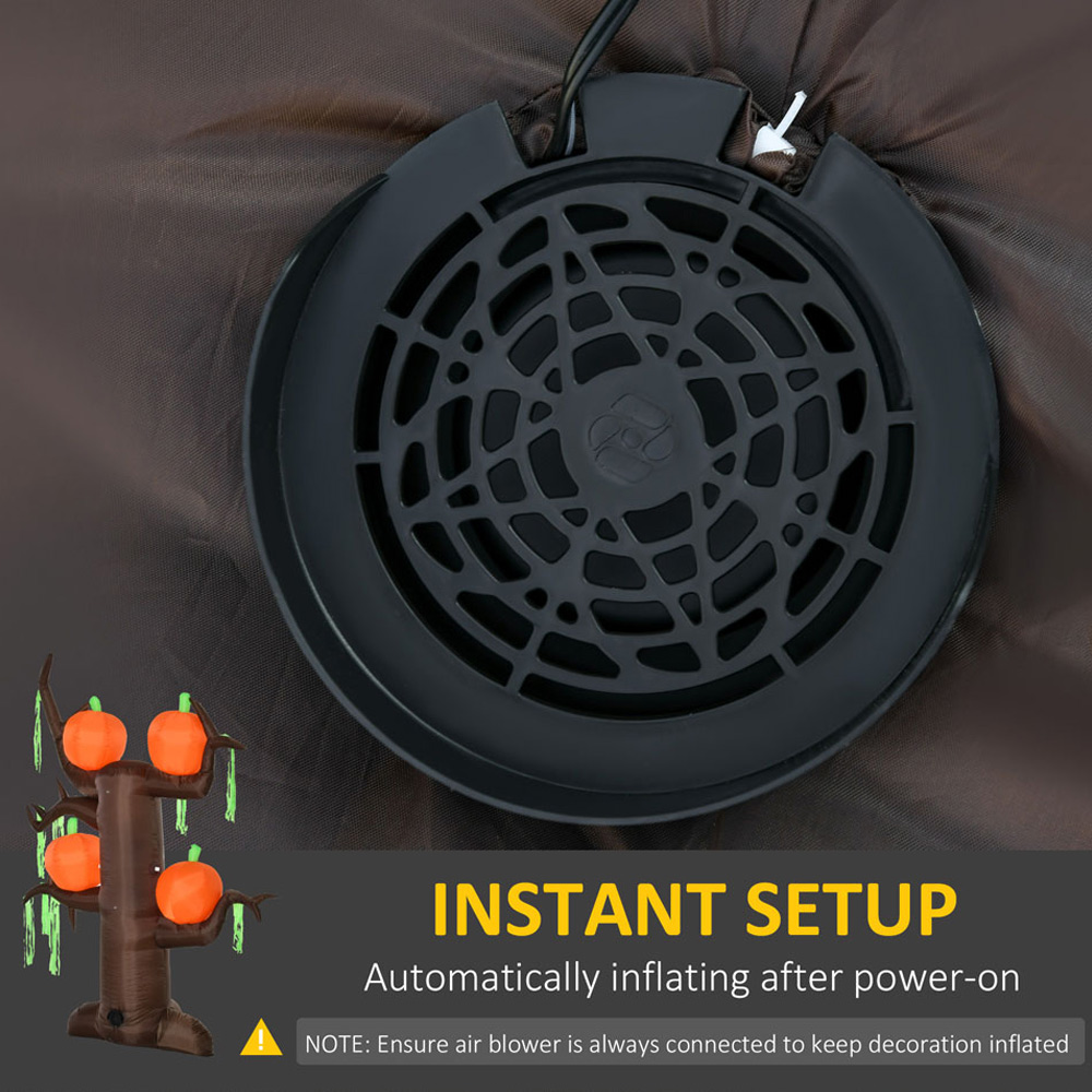 Halloween Inflatable Ghost Tree 8ft Wilko