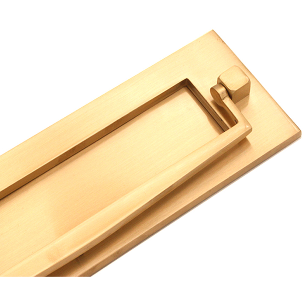 Spira Brass Regency Victorian Polished Brass Postal Knocker Letter Plate 250mm Image 4