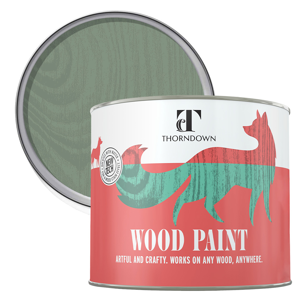 Thorndown Bullrush Green Satin Wood Paint 750ml Image 1