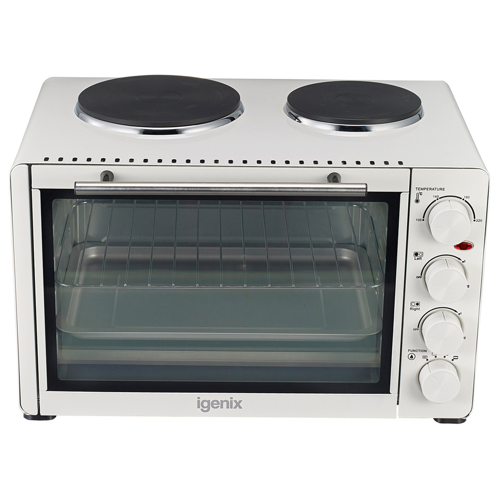Igenix 30L Mini Oven and Grill with Double Hotplates Image 5