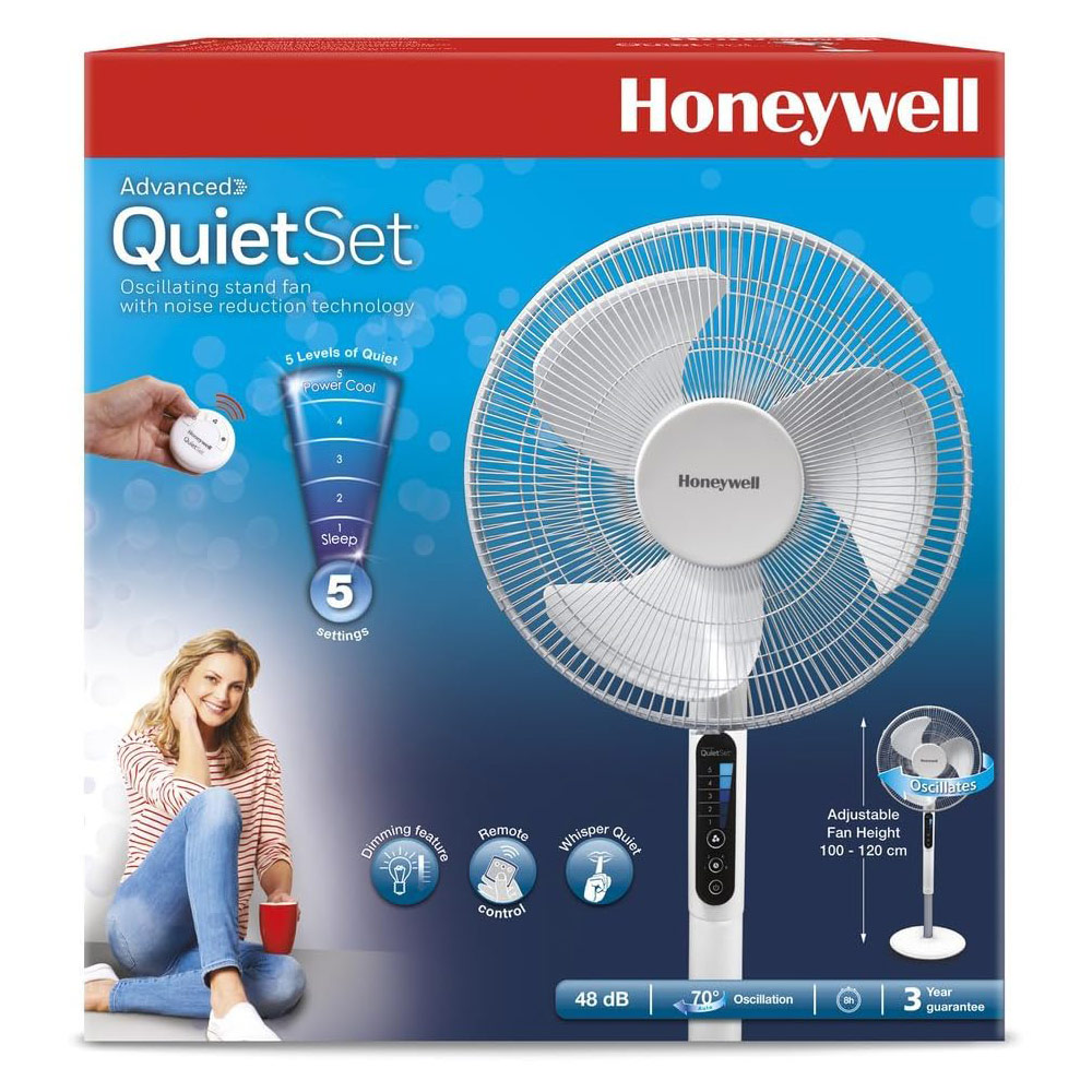 Honeywell QuietSet HSF600W Pedestal Fan 16in 40W Image 7