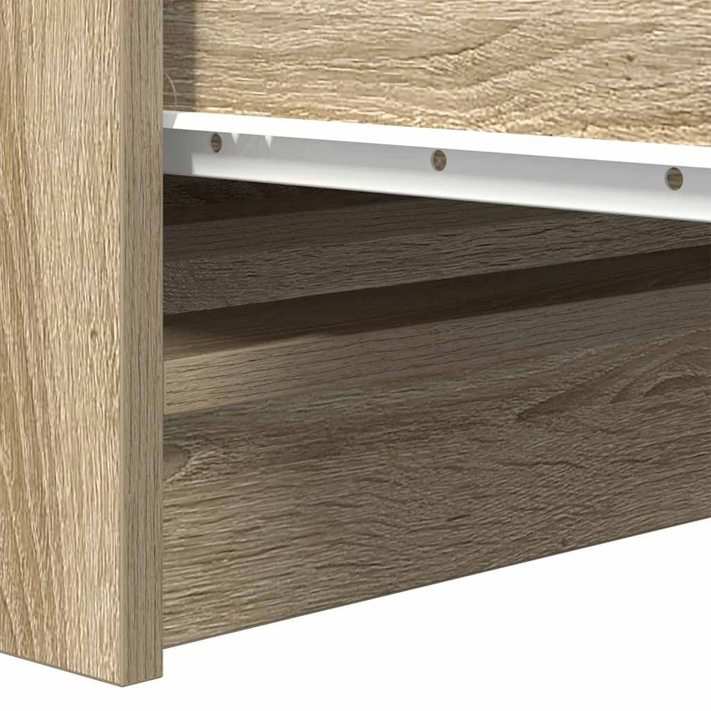 vidaXL 3 Drawer Sonoma Oak Sideboard Image 9