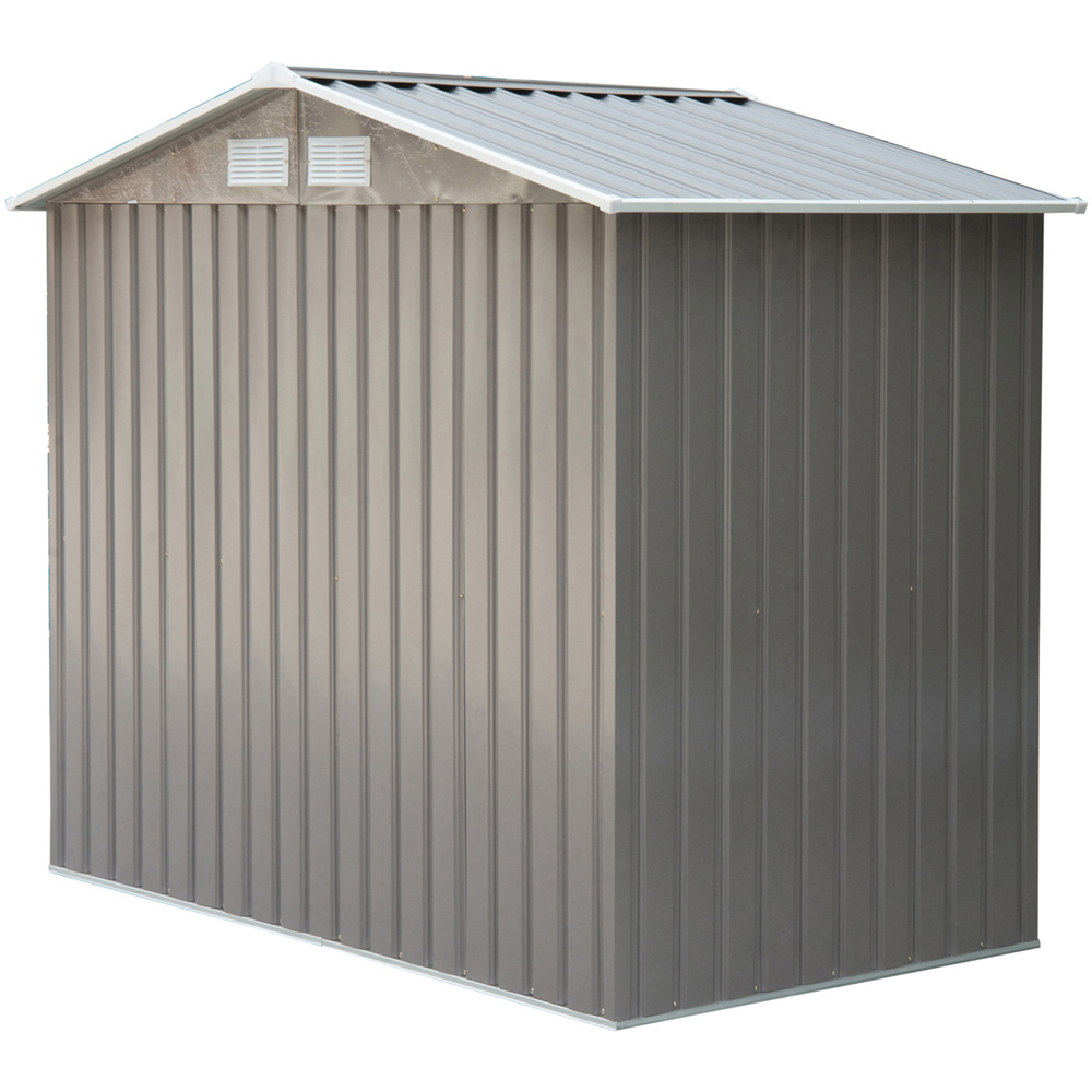 Outsunny 7 x 4ft Apex Double Sliding Door Lockable Garden Storage Shed Image 3
