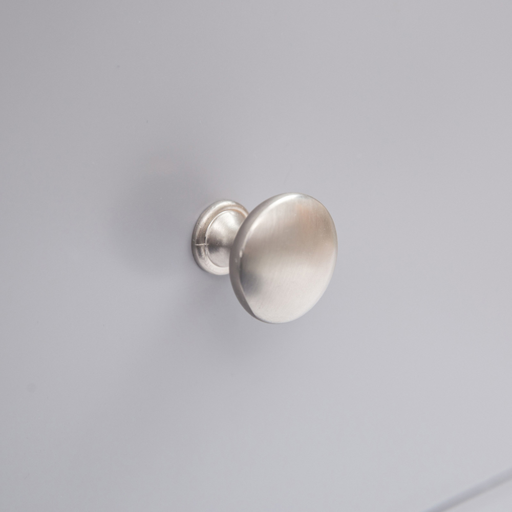 Cabinet Bits Biccari 6 Drawer Grey Chrome Knob Chest of Drawers Image 7