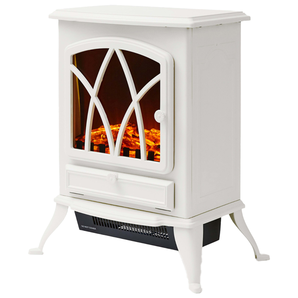 Warmlite Stirling White Electric Fireplace Heater 2KW Image 1