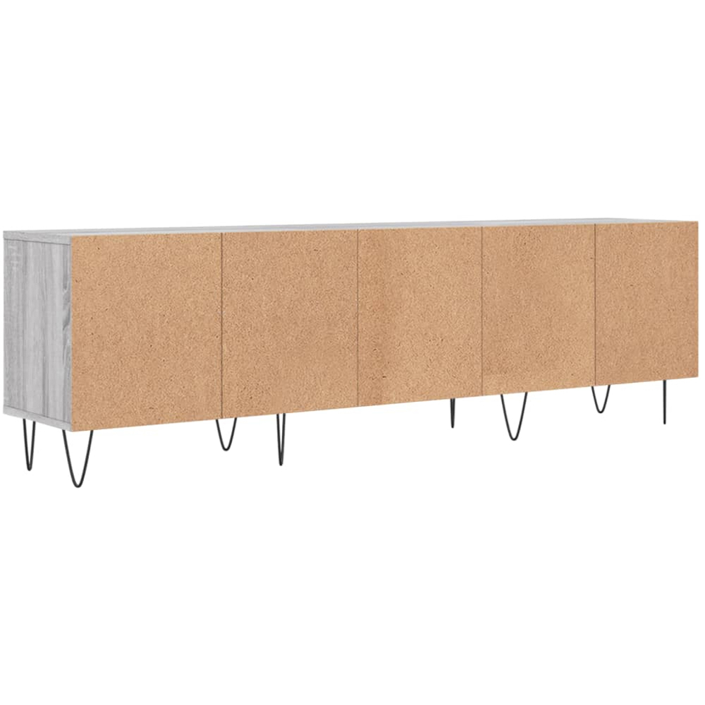 vidaXL 3 Door 3 Shelf Grey Sonoma TV Cabinet Image 8