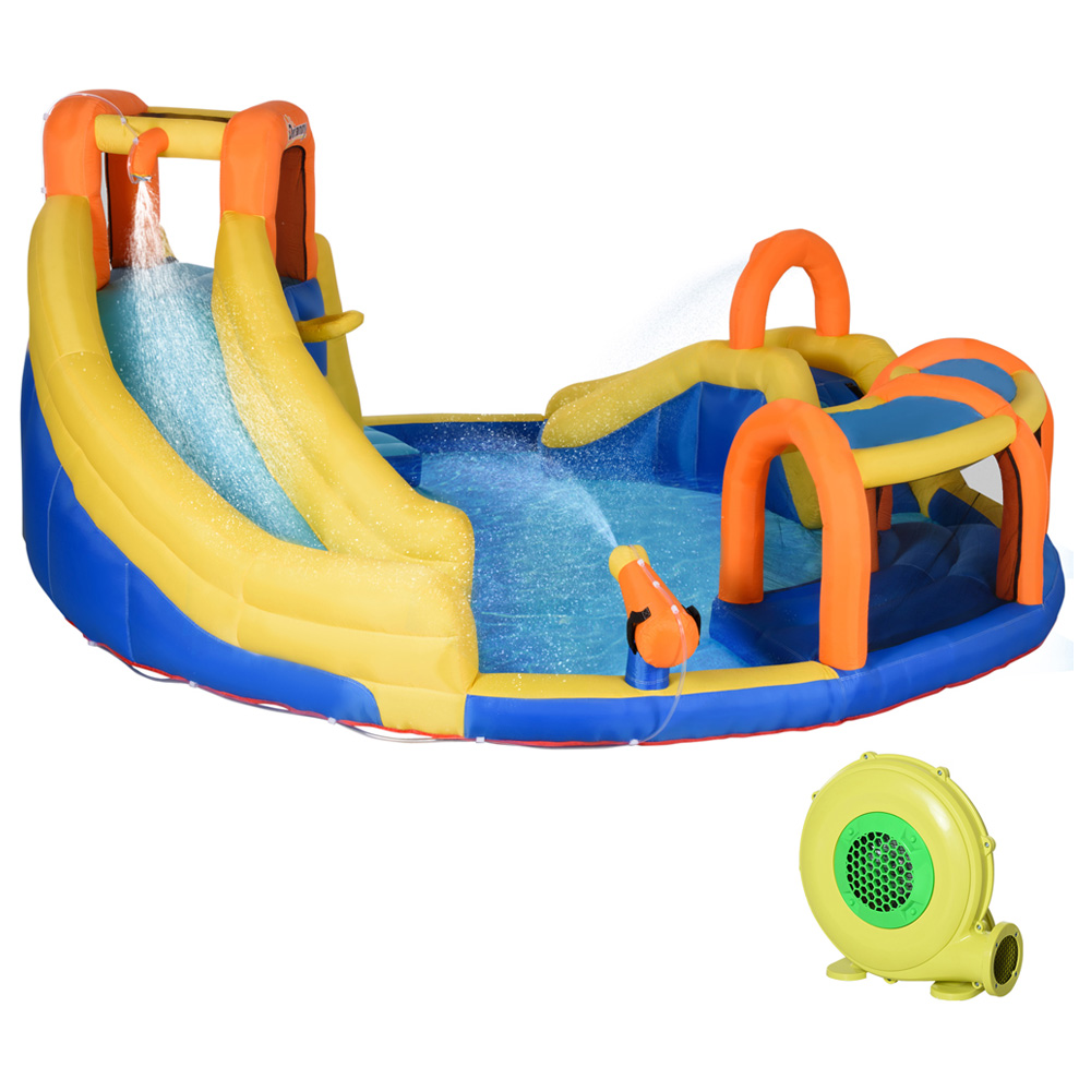 Outsunny 5-in-1 Water Pool Bouncy Castle Image 1