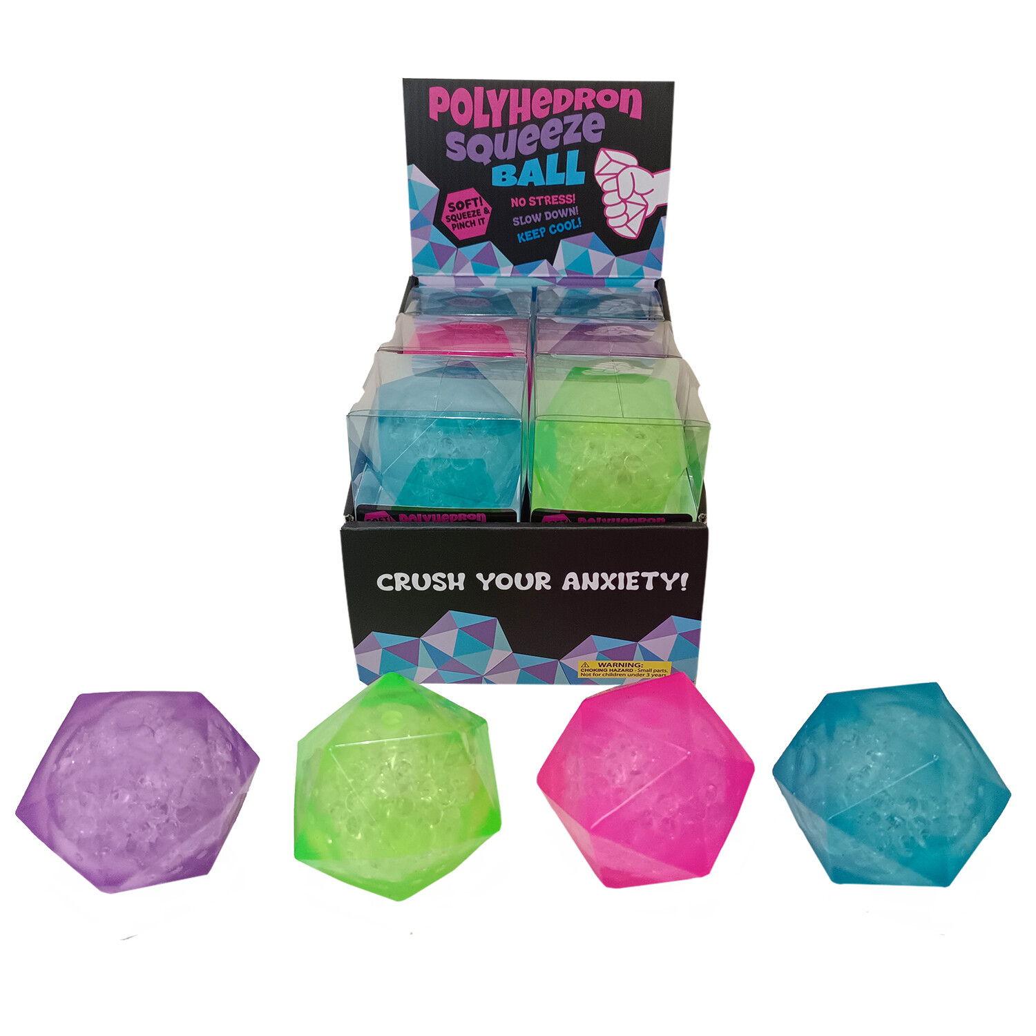 Light Up Polyhedron Squeeze Ball Image 2