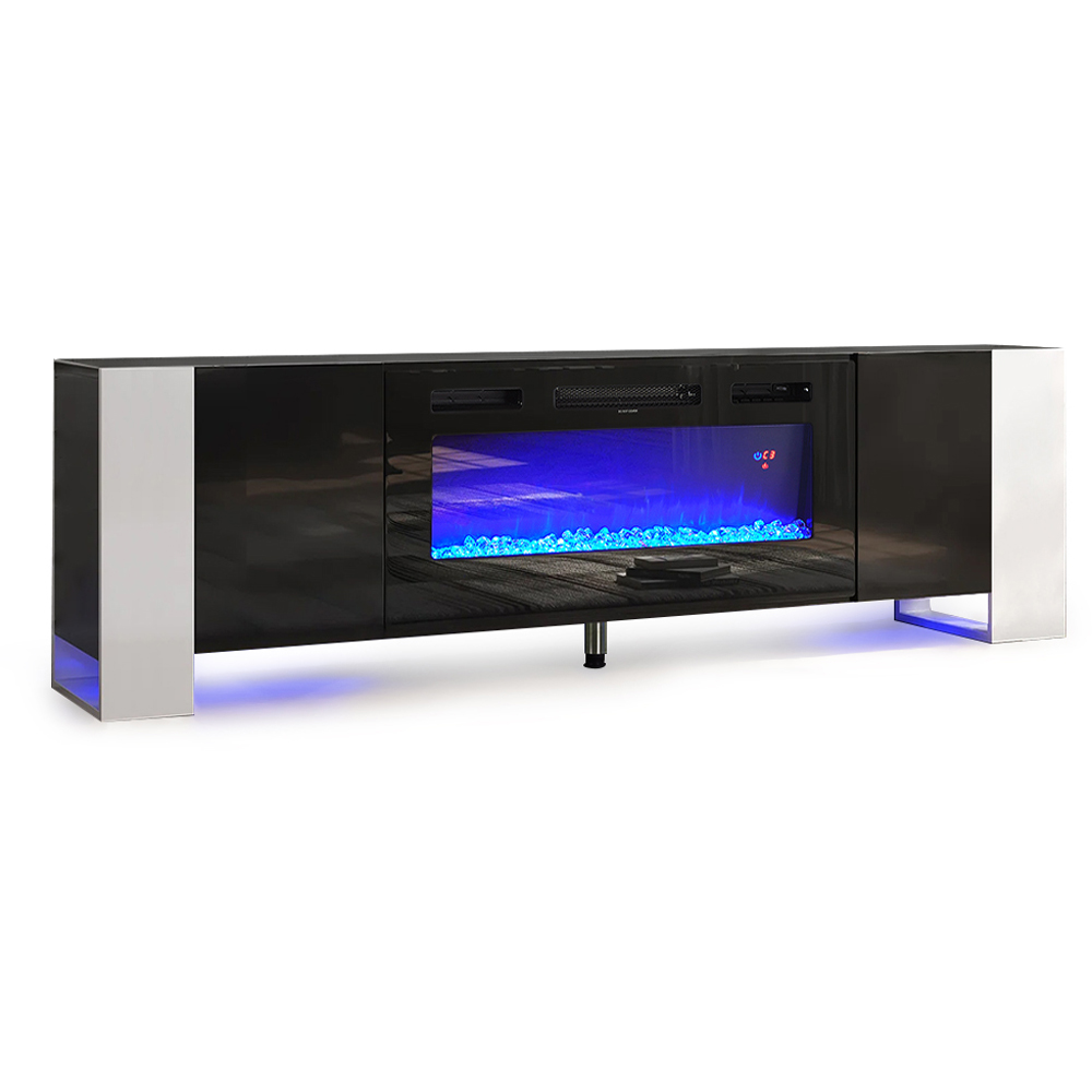Living and Home 12 Colour Flame Recessed Electric Fireplace Insert Image 3