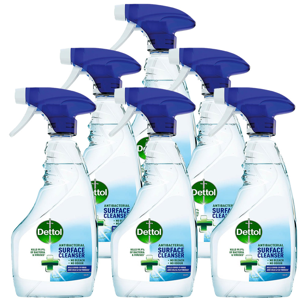 Dettol Antibacterial Surface Spray Case of 6 x 440ml Image 1